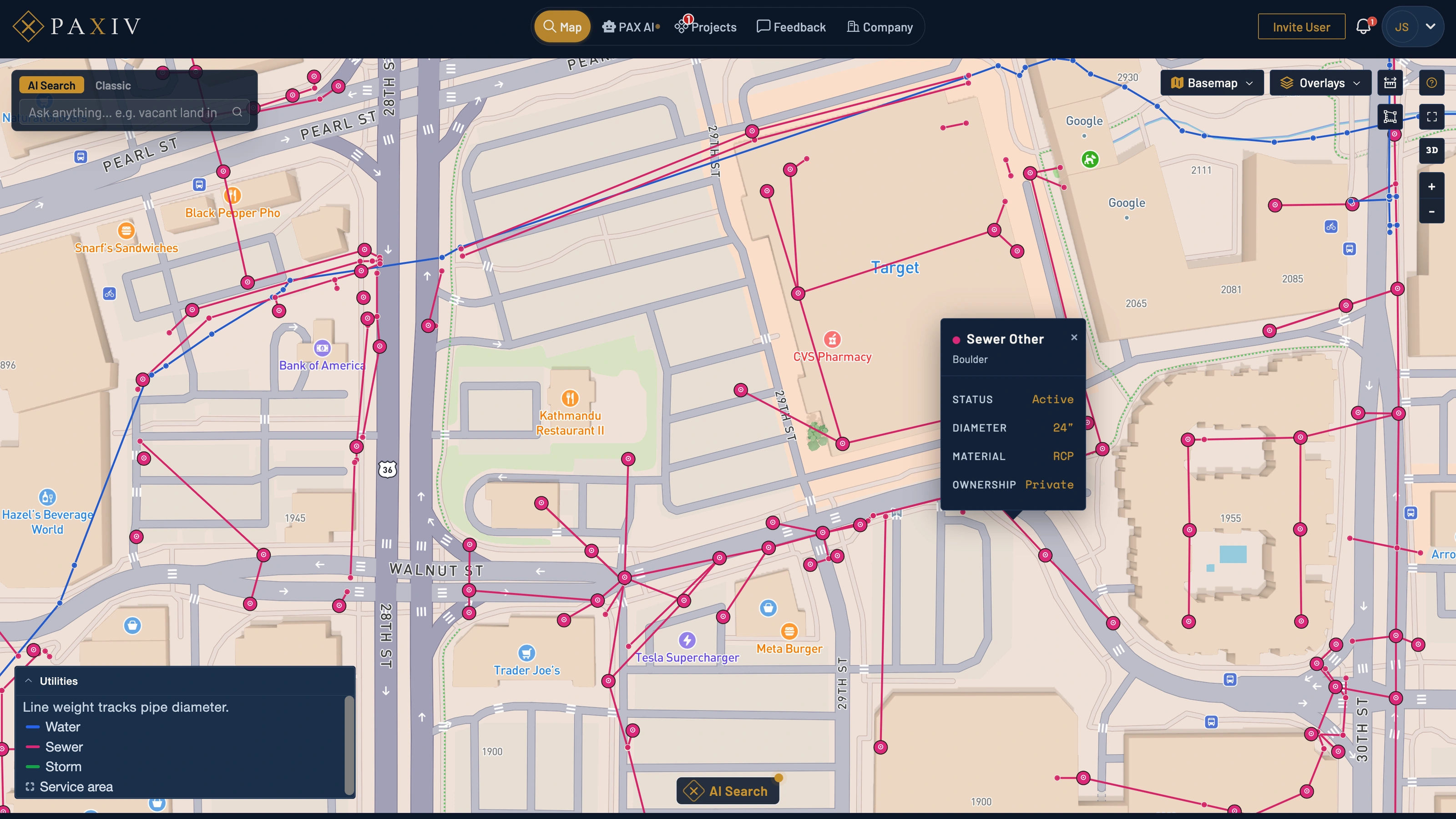 Utilities view in Paxiv